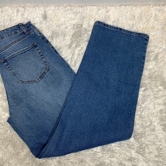 Wild Fable High Waist Wide Leg Jeans Sz 6 Medium Wash - Picture 1 of 6